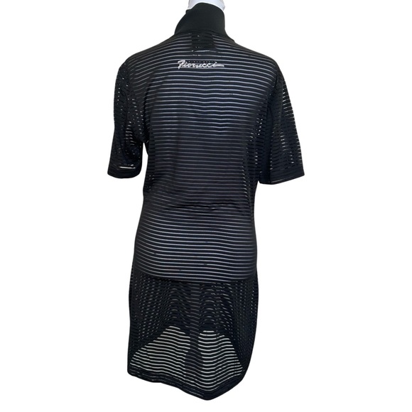 Adidas x Fiorucci Firebird Dress Black Sheer Swimsuit Coverup (size medium) - Picture 3 of 9